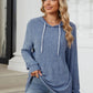 Drawstring Long Sleeve Hoodie