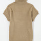 Solid Color Turtleneck Short Sleeve Sweater