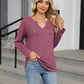 Notched Long Sleeve T-Shirt