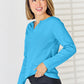 Notched Long Sleeve T-Shirt