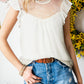 Flutter Sleeve Illusion Blouse