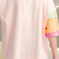 Color Block Round Neck Half Sleeve T-Shirt