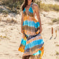 Tie-Dye Halter Neck Dress