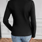 Mock Neck Long Sleeve T-Shirt