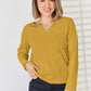 Notched Long Sleeve T-Shirt