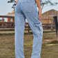 High Waist Cargo Jeans