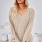 V-Neck Dropped Shoulder T-Shirt