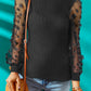 Textured Applique Long Sleeve Blouse