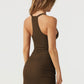 Scoop Neck Wide Strap Mini Dress