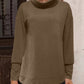 Full Size Mock Neck Long Sleeve T-Shirt