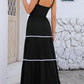 Tiered Square Neck Maxi Cami Dress