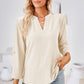 Notched Roll-Tab Sleeve T-Shirt