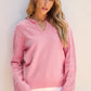 Daisy Notched Long Sleeve Sweater