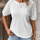 Round Neck Short Sleeve Top - Michelle Francisco