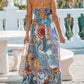 Printed Halter Neck Maxi Dress