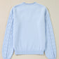 Daisy Notched Long Sleeve Sweater