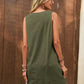 Decor Button Mini Tank Dress with Pockets