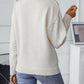 Cable-Knit Round Neck Long Sleeve Sweater