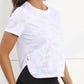 Ice Silk Mesh Round Neck Short Sleeve T-Shirt