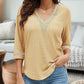 V-Neck Eyelet Blouse