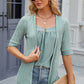Eyelet Half Sleeve T-Shirt