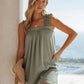 Full Size Frill Pocketed Square Neck Wide Strap Dress