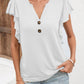 Notched Cap Sleeve T-Shirt