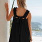 Full Size Frill Pocketed Square Neck Wide Strap Dress