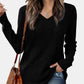 V-Neck Long Sleeve T-Shirt