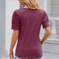Round Neck Puff Sleeve T-Shirt