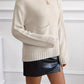 Round Neck Dropped Shoulder Sweater