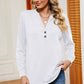 Notched Long Sleeve T-Shirt