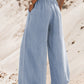 Drawstring Wide Leg Jeans