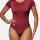 Full Size Round Neck Short Sleeve Bodysuit