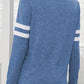 Heathered V-Neck Long Sleeve T-Shirt