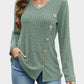 V-Neck Long Sleeve T-Shirt