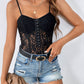 Lace Spaghetti Strap Bodysuit