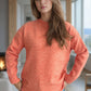 Round Neck Drop Shoulder Long Sleeve Sweater