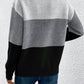 Color Block Boat Neck Sweater