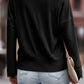 Lace Detail V-Neck Long Sleeve T-Shirt