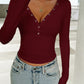 V-Neck Long Sleeve T-Shirt