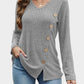 V-Neck Long Sleeve T-Shirt