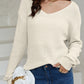 V-Neck Drop Shoulder Sweater