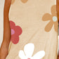 Pocketed Printed Round Neck Tank Dress