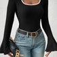 Scoop Neck Long Sleeve T-Shirt