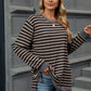 Striped Round Neck Long Sleeve T-Shirt