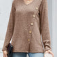 V-Neck Long Sleeve T-Shirt