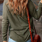 V-Neck Long Sleeve Ribbed Top