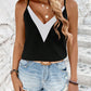 Contrast V-Neck Cami