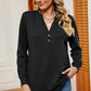 Notched Long Sleeve T-Shirt